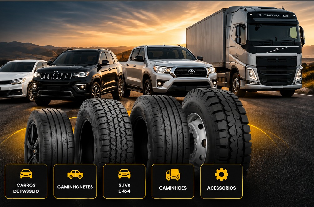 Carros, SUV, caminhonete, caminhão e pneus Orlando Pneus